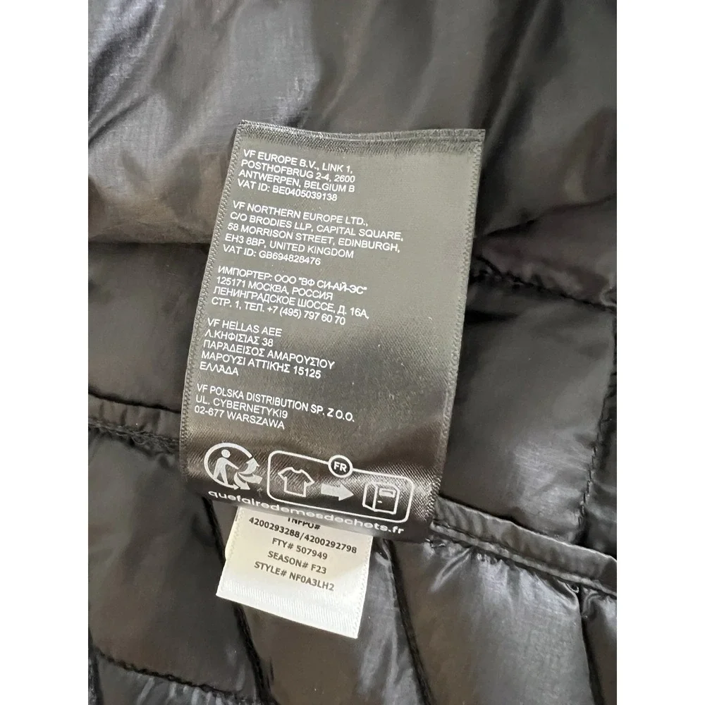 The North Face Jacket Mens Large Black Thermoball Eco Quilted Puffer